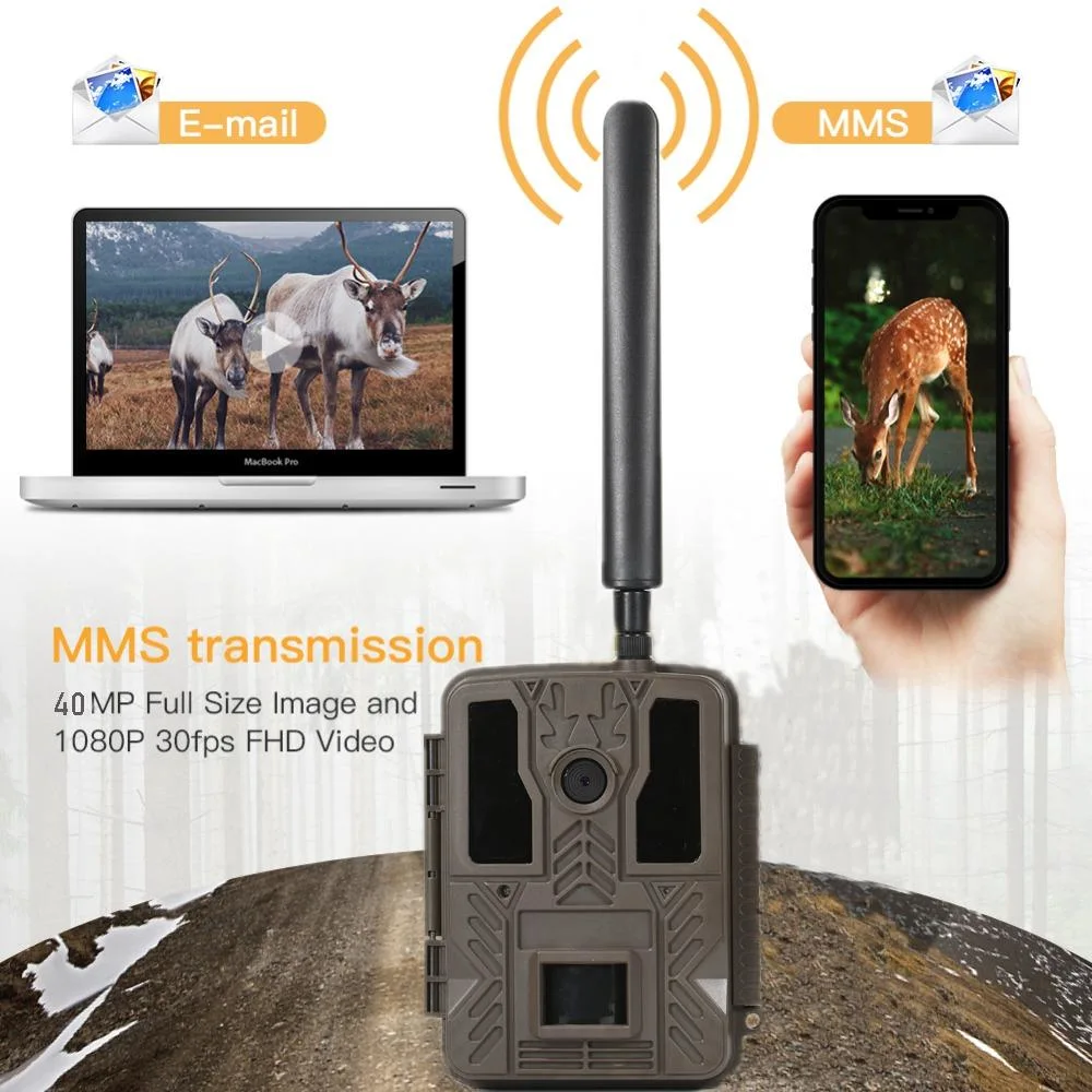 4G Wildlife Hunting Trail Camera Home Security Wireless SMS MMS GPRS GSM Digital Video Waterproof Infrared Thermal Camera